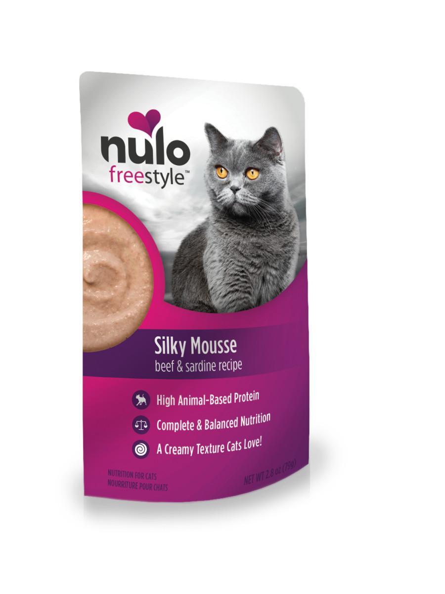 Nulo Cat Silky Mousse Cat Food Beef Sardine 2.8oz Mr Mochas Pet Supplies