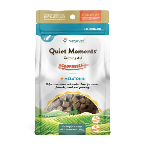 Naturvet Quiet Moments - Calming Aid Plus Melatonin Dogs Scoopables