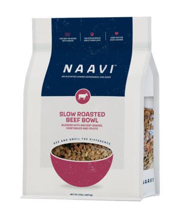 Naavi Dog Food Slow Roasted Beef Bowl