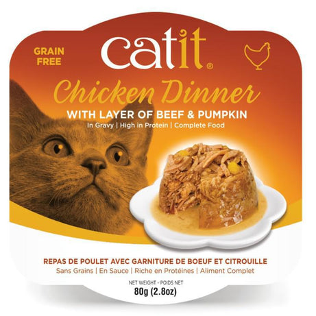 Catit Chicken Dinner with Beef & Pumpkin 2.8oz