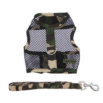 Cool Mesh Dog Harness - Camouglage Doggie Design