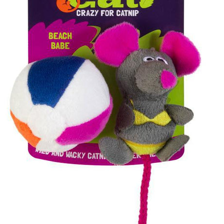 Mad Cat Beach Babe Mouse w/Catnip & Silvervine