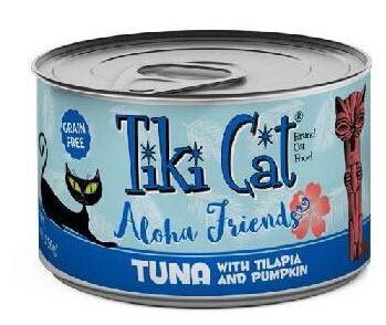 Tiki Cat Aloha Can GF Tuna Tilapia Pumpkin 3 oz