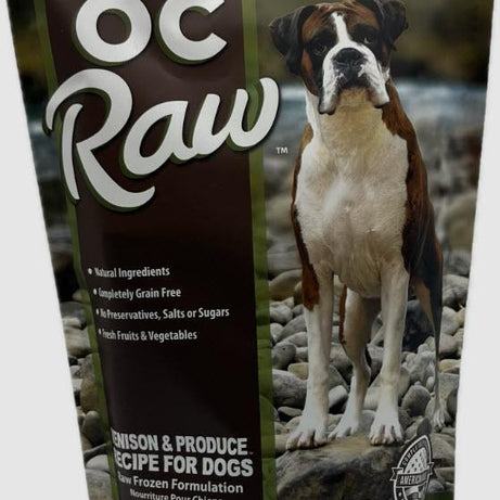 OC Raw Frozen Dog Venison And Produce Patties 6#