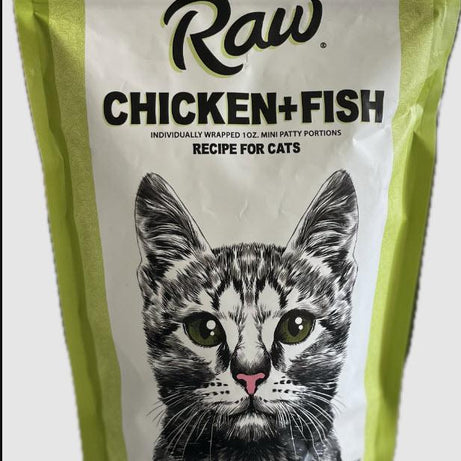 OC RAW 1oz. FELINE Chicken/Fish Sliders 4lb bag