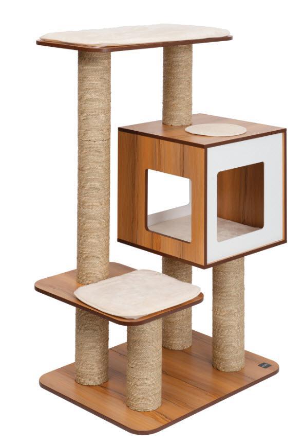 Catit Vesper High Base Giant Walnut Mr Mochas Pet Supplies