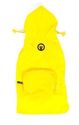 Fab Dog Raincoat Packable Yellow