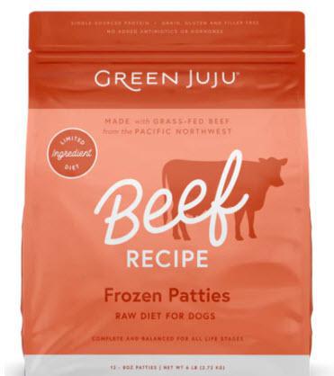 Green Juju Frozen Beef Patties