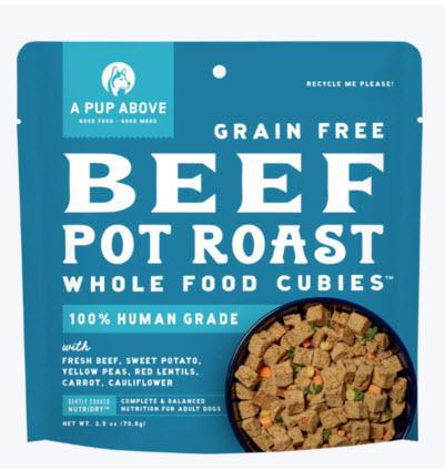 A Pup Above Dog Food Air Dried Cubies Beef