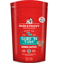 Stella & Chewys Dog Frozen Surf N Turf Dinner Patties