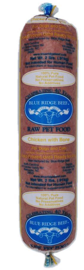 Blue Ridge Beef Frozen Dog & Cat Food Chicken with Bone