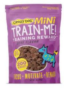 Crazy Dog Train-Me! Training Treat Minis Beef 4 oz