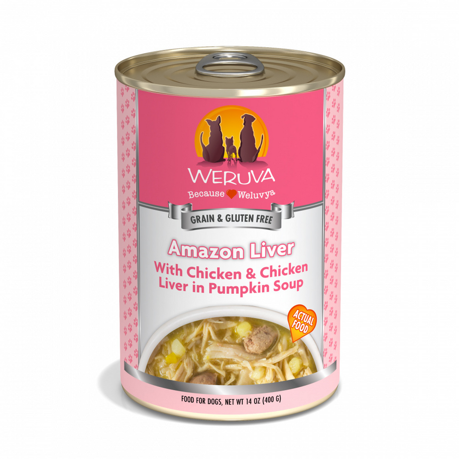 Weruva Amazon Liver with Chicken, Chicken Liver & Pumpkin Soup Canned Dog Food