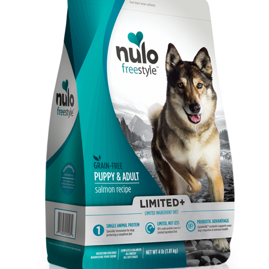 Nulo FreeStyle Limited+ Grain Free Salmon Recipe Puppy & Adult Dry Dog Food