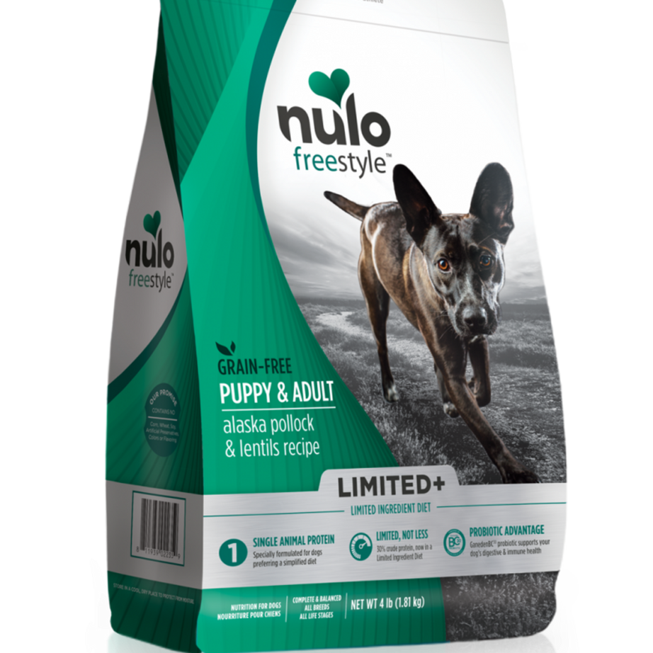 Nulo FreeStyle Limited+ Grain Free Alaska Pollock & Lentils Recipe Puppy & Adult Dry Dog Food