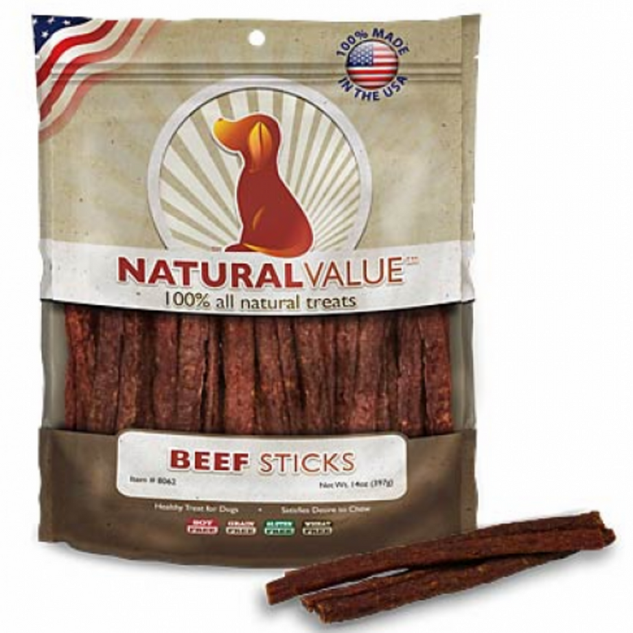 Loving Pets Natural Value Beef Sticks Dog Treats