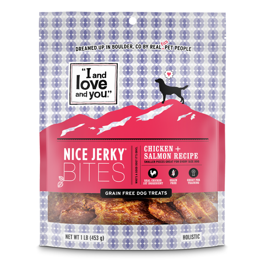 I And Love And You Nice Jerky Grain Free Chicken & Salmon Dog Treats