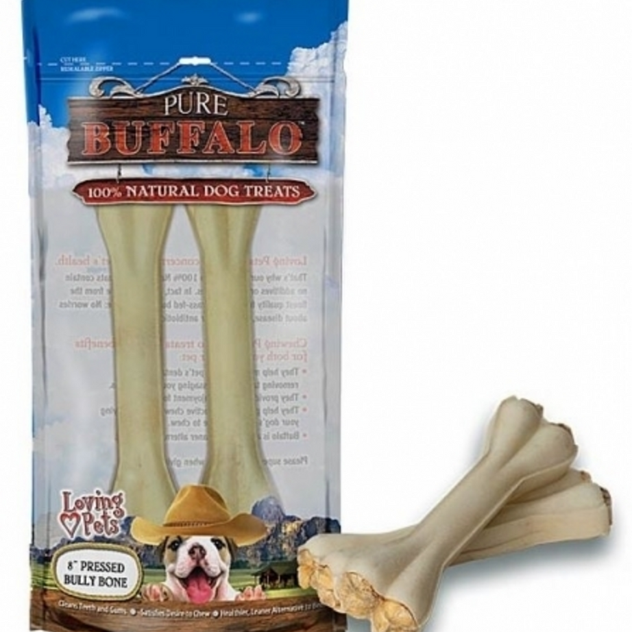 Loving Pets Pure Buffalo Pressed Bully Bone