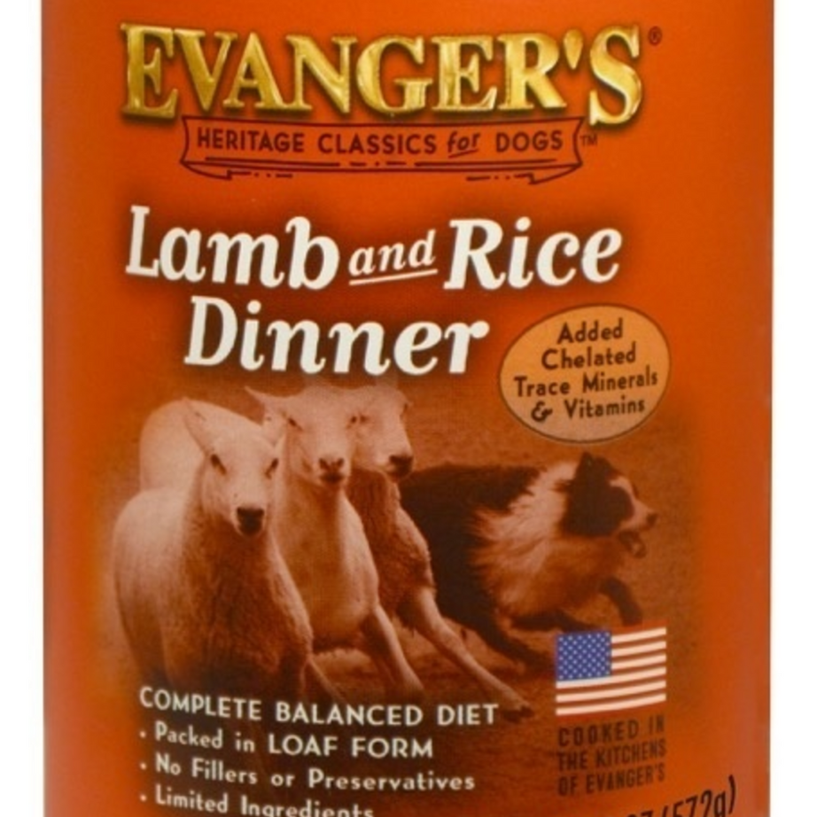 Evangers Classic Lamb and Rice Dinner Canned Dog Food