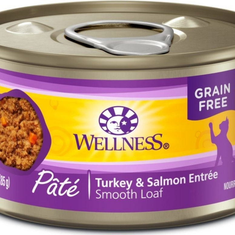 Wellness Complete Health Natural Grain Free Turkey and Salmon Pate Wet Canned Cat Food