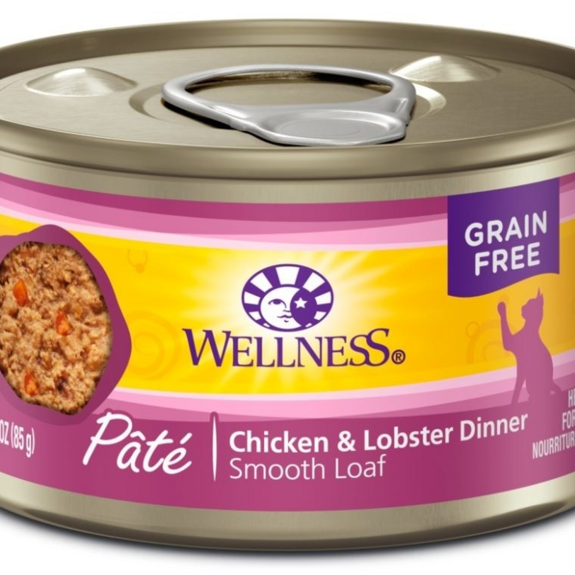 Wellness Complete Health Natural Grain Free Chicken and Lobster Pate Wet Canned Cat Food