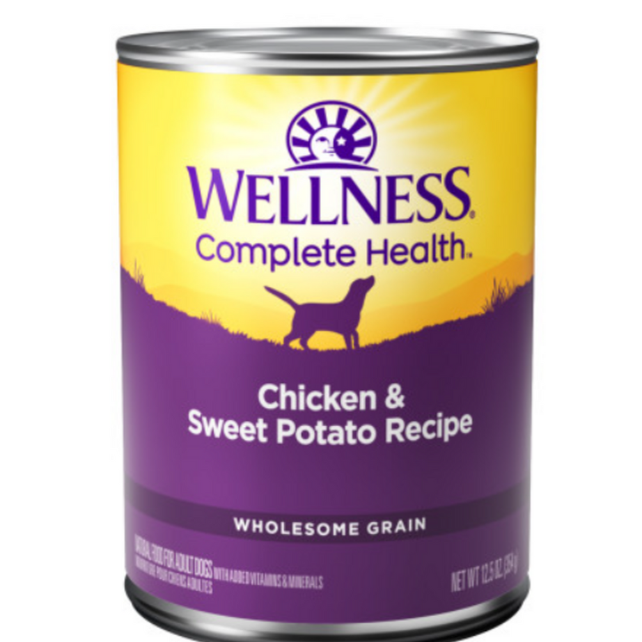 Wellness Complete Health Natural Chicken and Sweet Potato Recipe Wet Canned Dog Food