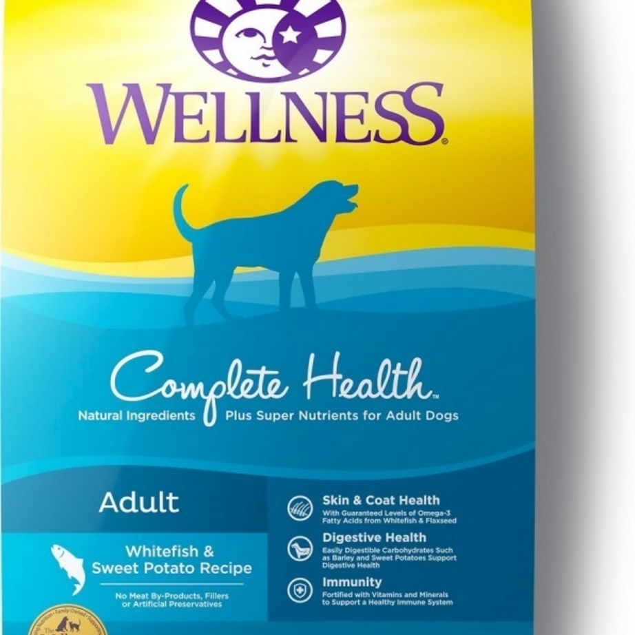 Wellness Complete Health Natural Adult Whitefish and Sweet Potato Recipe Dry Dog Food