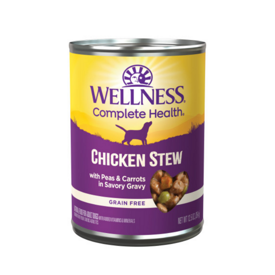 Wellness Grain Free Natural Chicken Stew with Peas and Carrots Wet Canned Dog Food