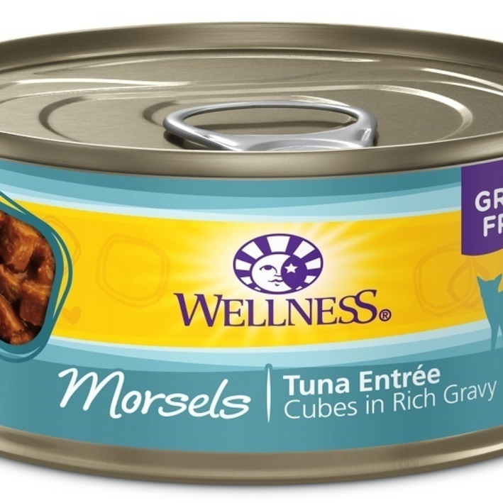 Wellness Grain Free Natural Tuna Morsels Recipe Wet Canned Cat Food