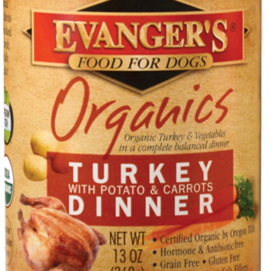 Evangers 100% Organic Turkey with Potato And Carrots Canned Dog Food