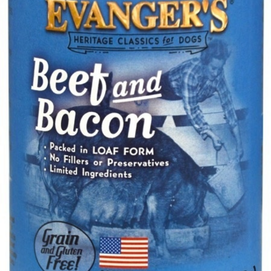 Evangers Classic Beef with Bacon Canned Dog Food