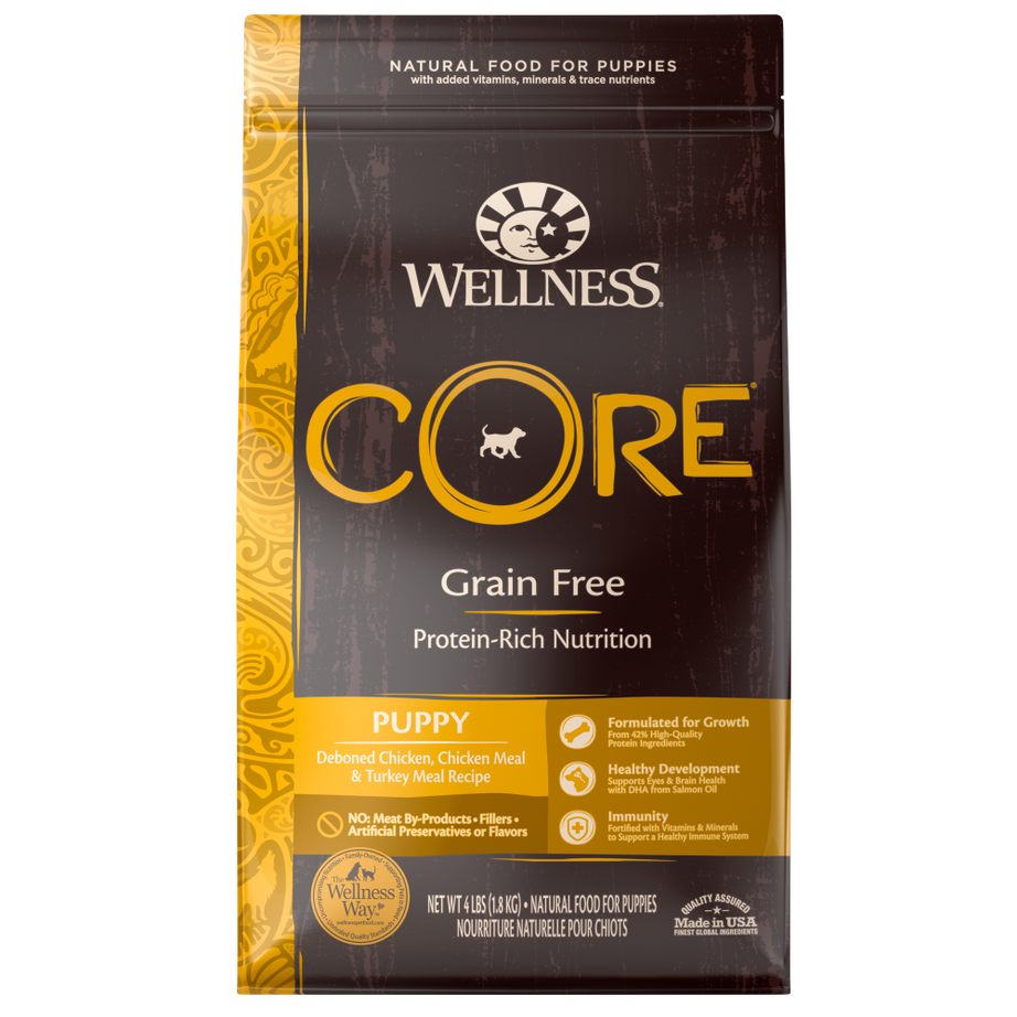 Wellness CORE Grain Free Natural Puppy Health Chicken & Turkey Recipe Dry Dog Food