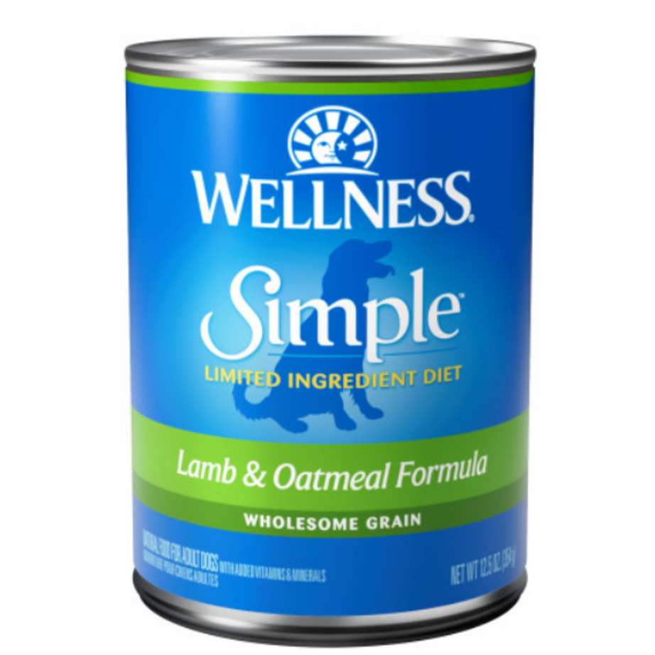 Wellness Simple Natural Limited Ingredient Diet Lamb and Oatmeal Recipe Wet Canned Dog Food