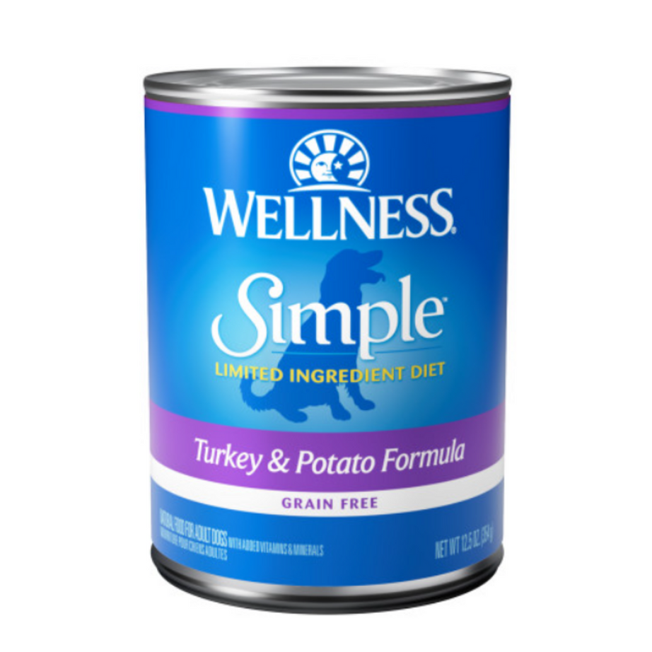 Wellness Simple Natural Limited Ingredient Diet Turkey and Potato Recipe Wet Canned Dog Food