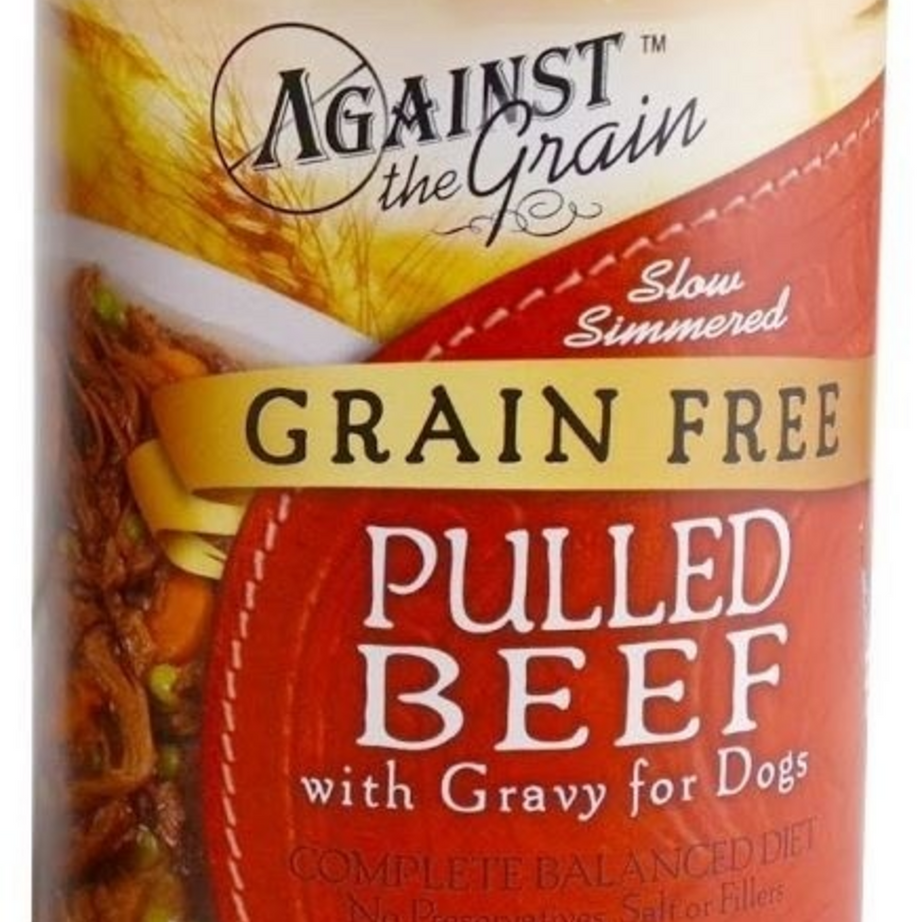 Against the Grain Pulled Beef with Gravy Canned Dog Food