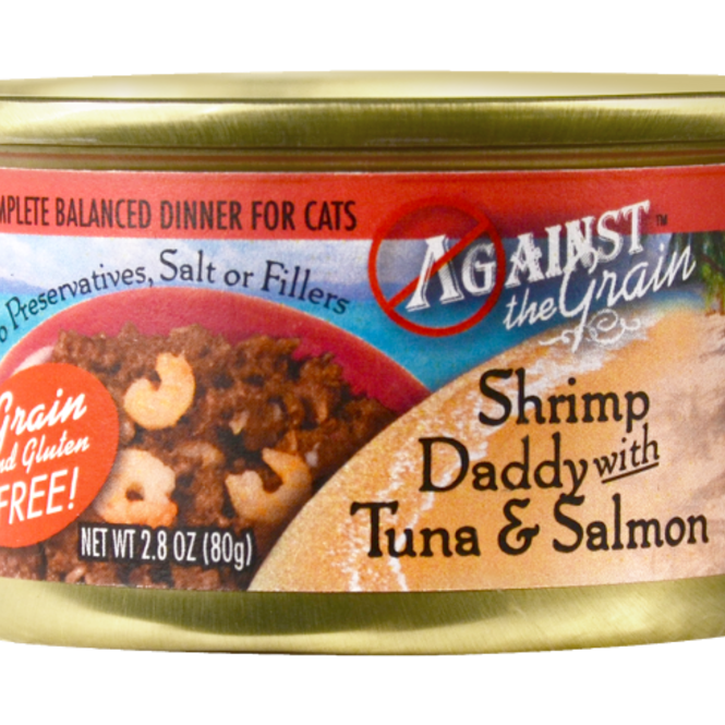 Against the Grain Shrimp Daddy with Tuna and Salmon Canned Cat Food