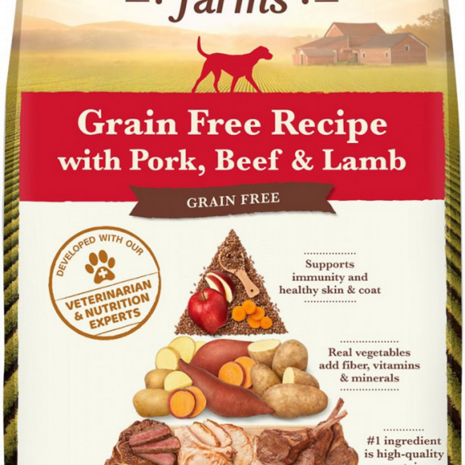 Whole Earth Farms Grain Free Recipe with Pork, Beef and Lamb Dry Dog Food