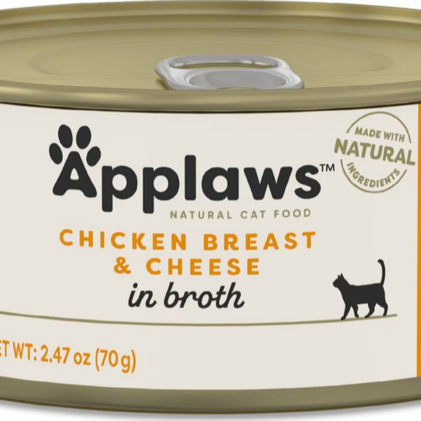 Applaws Natural Wet Cat Food Chicken Breast with Cheese in Broth