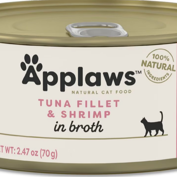 Applaws Natural Wet Cat Food Tuna with Shrimp in Broth