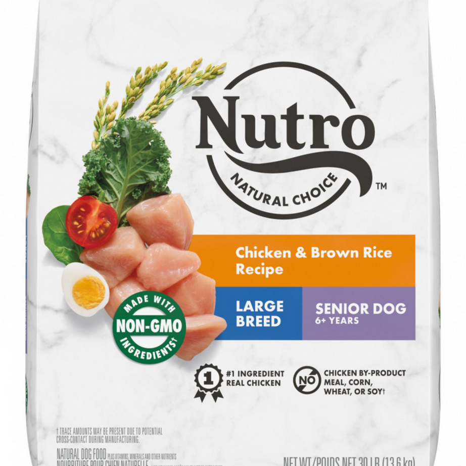 Nutro Wholesome Essentials Large Breed Senior Farm-Raised Chicken, Brown Rice & Sweet Potato Dry Dog Food