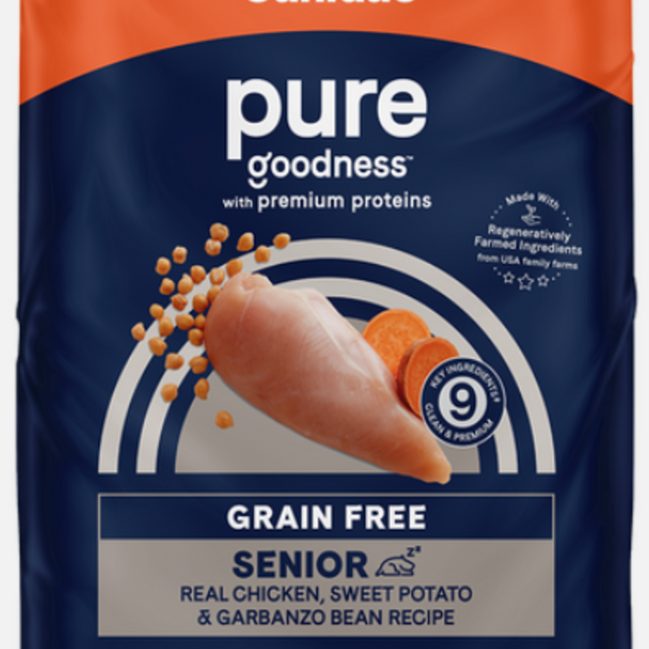 Canidae Pure Goodness SENIOR Real Chicken Sweet Potato Garbanzo Bean Recipe Dry Dog Food