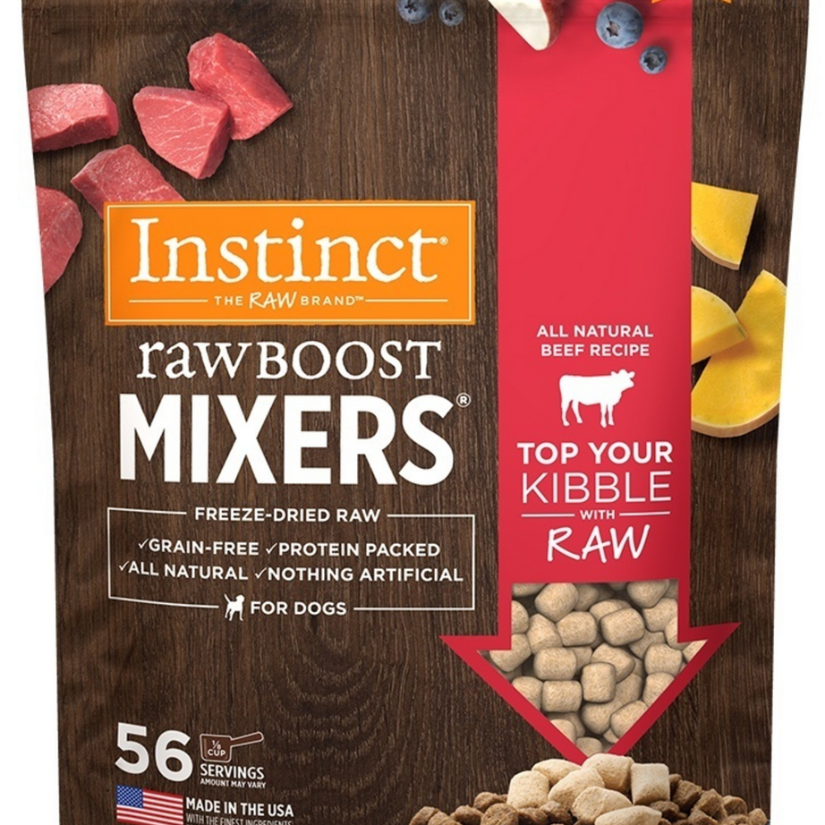 Instinct Raw Boost Mixers Grain Free Beef Formula Freeze Dried Dog Food Topper