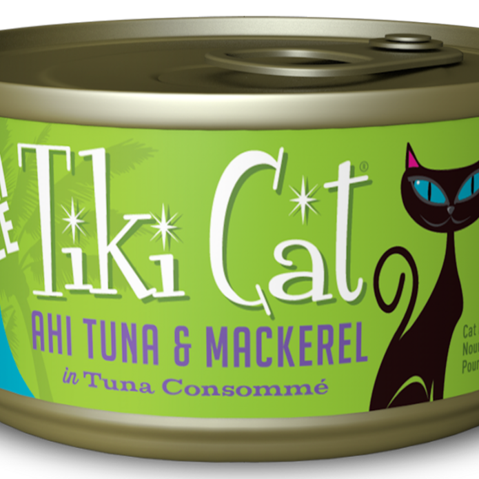 Tiki Cat Papeekeo Luau Grain Free Ahi Tuna And Mackrel In Tuna Consomme  Canned Cat Food