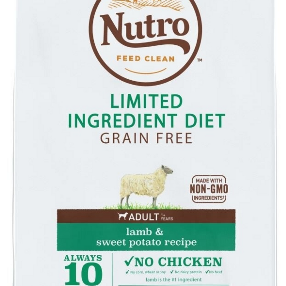 Nutro Limited Ingredient Diet Grain Free Adult Lamb and Sweet Potato Dry Dog Food