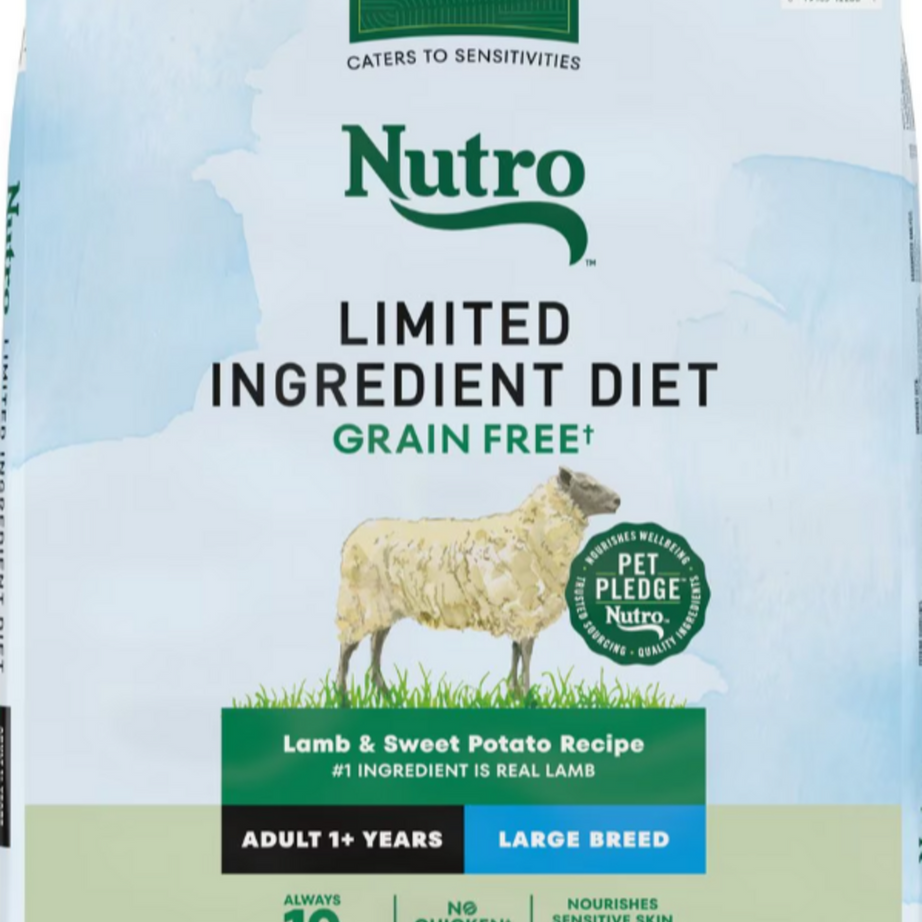 Nutro Limited Ingredient Diet Grain Free Large Breed Adult Lamb and Sweet Potato Dry Dog Food