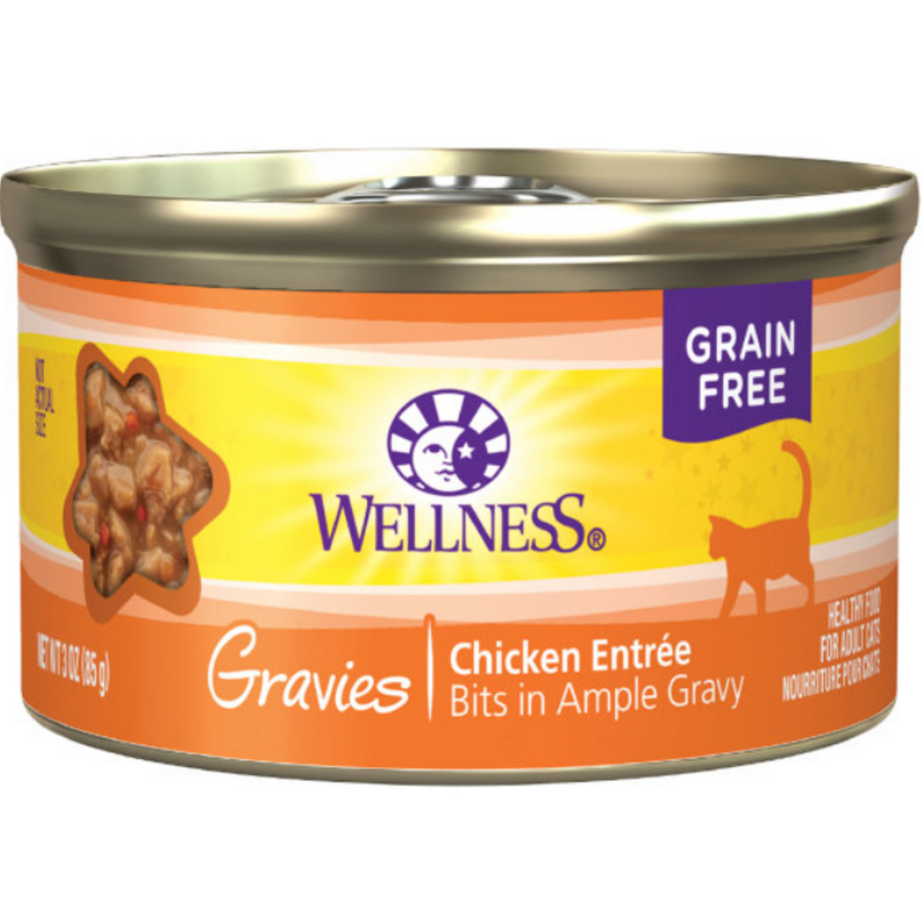 Wellness Natural Grain Free Gravies Chicken Dinner Canned Cat Food