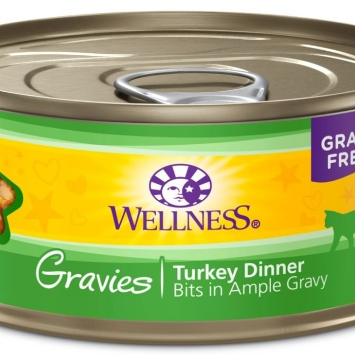 Wellness Natural Grain Free Gravies Turkey Dinner Canned Cat Food