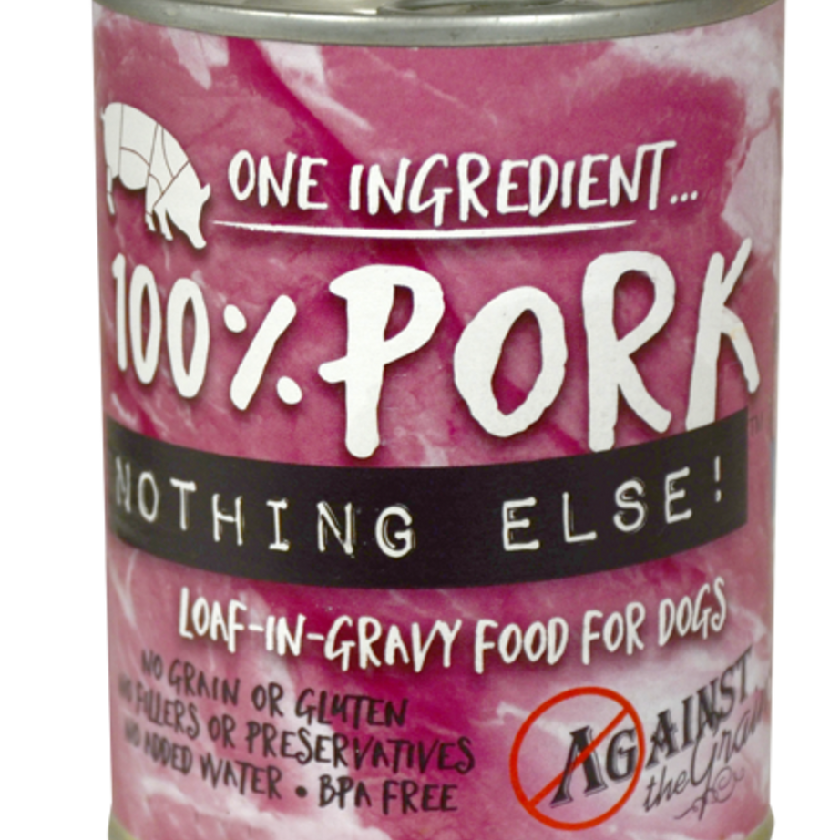 Against the Grain Nothing Else Grain Free One Ingredient 100% Pork Canned Dog Food