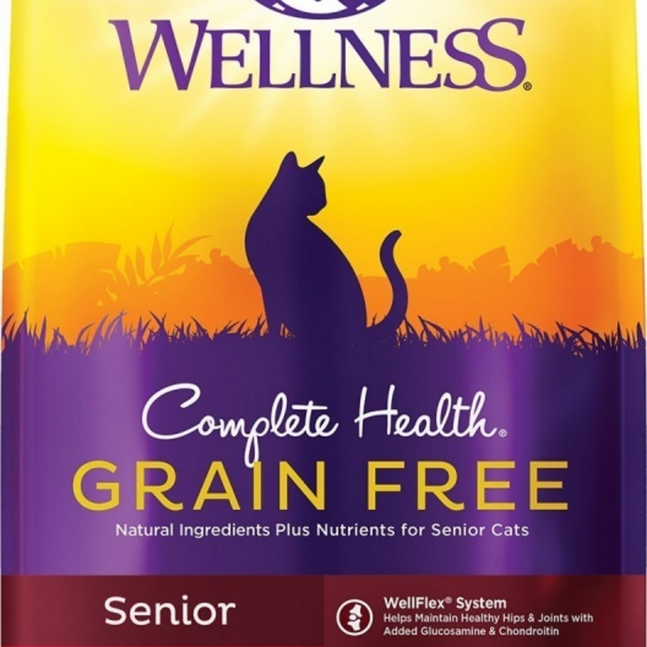 Wellness Complete Health Deboned Chicken & Chicken Meal Grain Free Senior Dry Cat Food