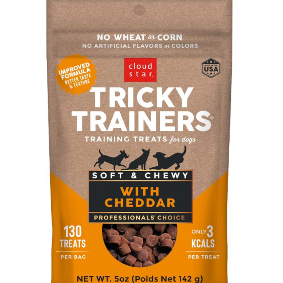 Cloud Star Tricky Trainers Soft & Chewy Cheddar Dog Treats